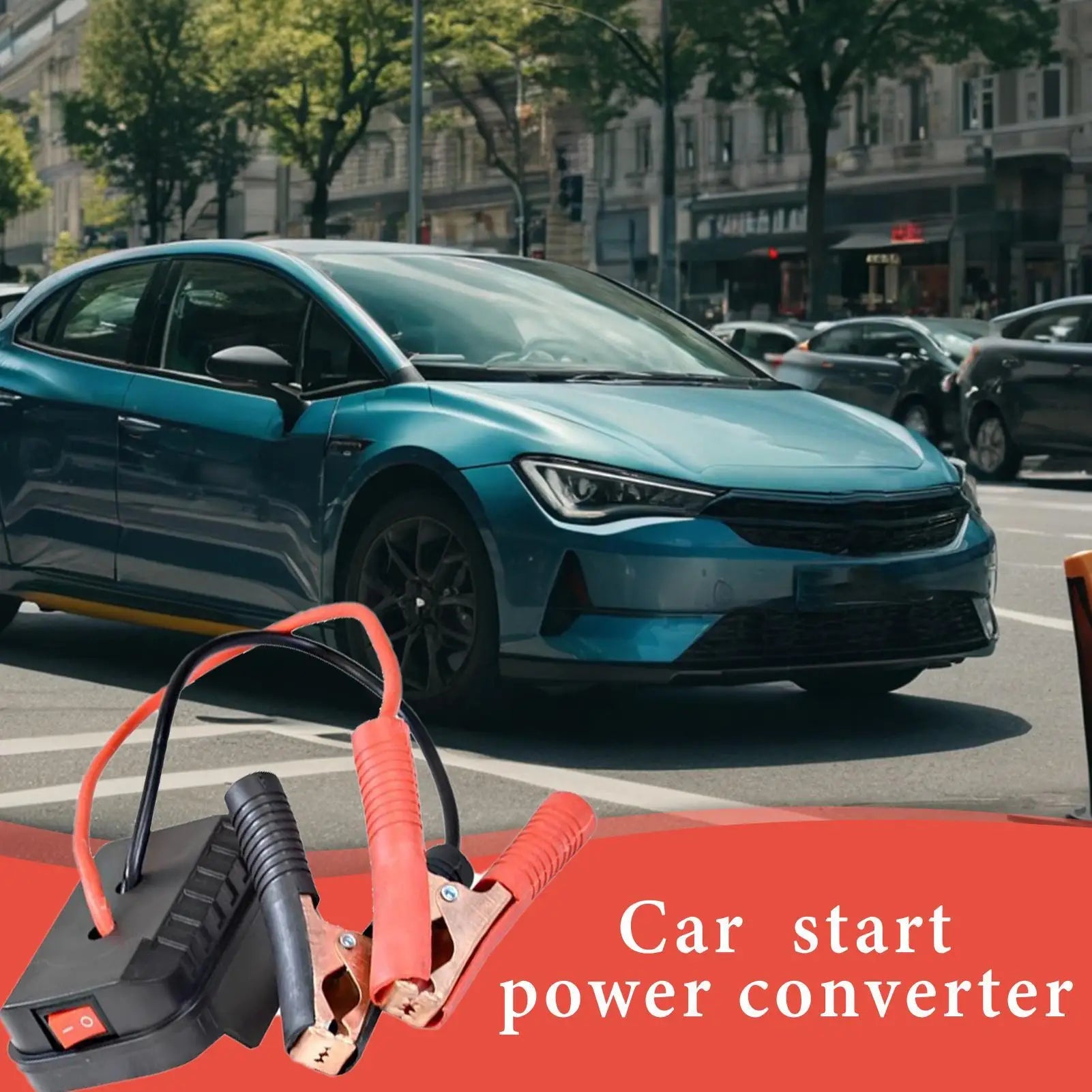 Portable Car Battery Jump Starter 2 USB Battery Pack Quick Charging Car Booster Lithium Battery Jumper Box Converter Charger