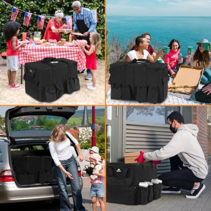 MATEIN Food Delivery Bag XXL 23x14x15 inches Black