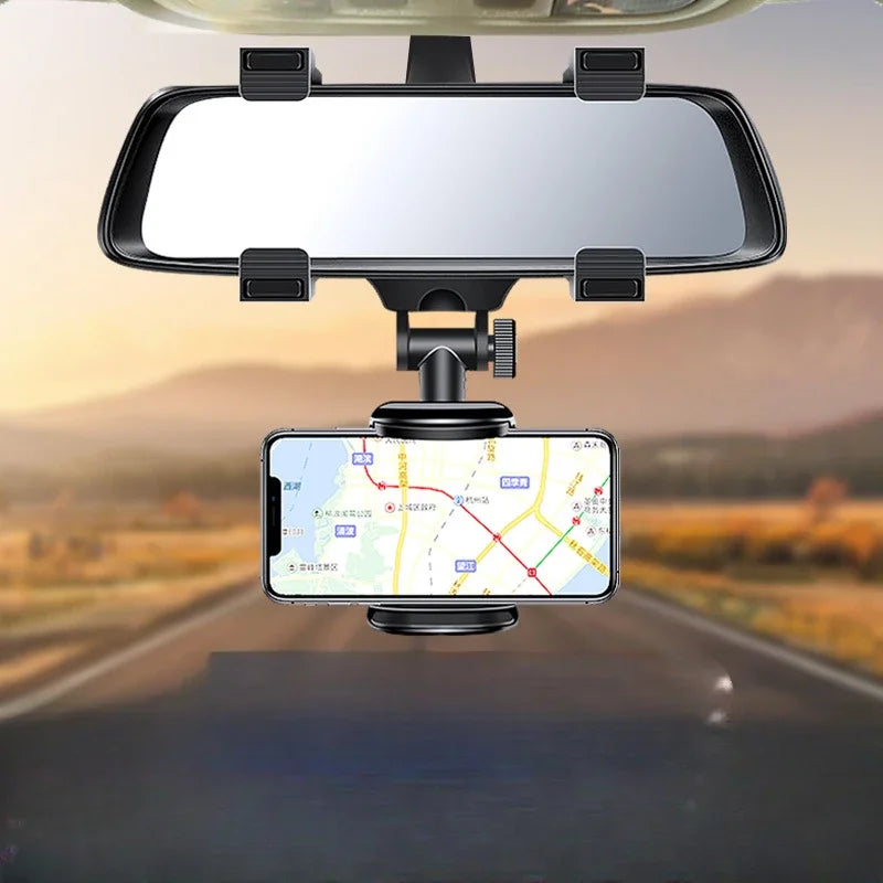 Car Mobile Phone Holder Auto Mount Rear View Mirror Car Truck Gps 360