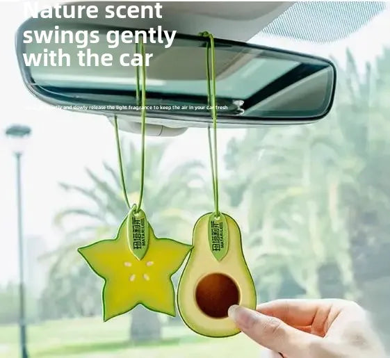 Car Air Freshener Aroma Tablet Hanging Pendant, Odor Removal Natural Fragrance for Car Decor Trendy Auto Interior Accessories