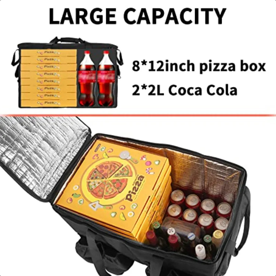 MATEIN Food Delivery Bag XXL 23x14x15 inches Black