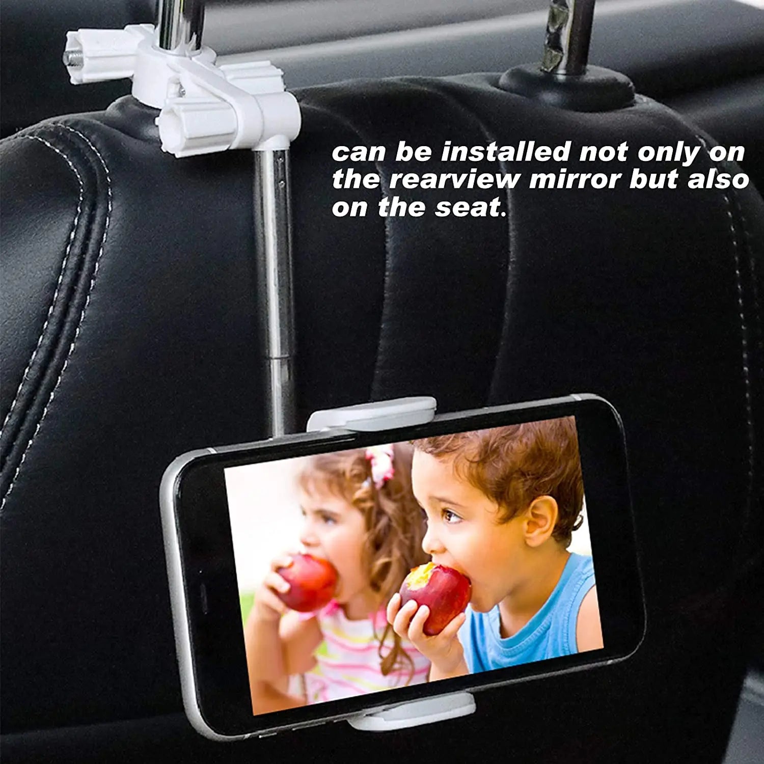 Universal Car Rearview Mirror Phone Mount 360 Degrees Car Headrest Phone Holder for iPhone 12 11 Xiaomi Samsung Car Phone Stand