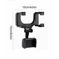 360° Car Phone Holder Rearview Mirror Mount Bracket Navigation Mobile Stand Clip Foldable Adjustable Car Cell Phone Support