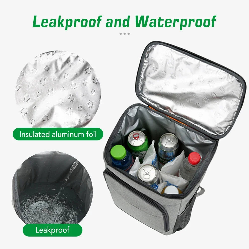 30L Cooler Backpack Leakproof Insulated Lunch Bag for Outdoor Camping Hiking Picnics Beach cooler backpack for picnic cooler bag